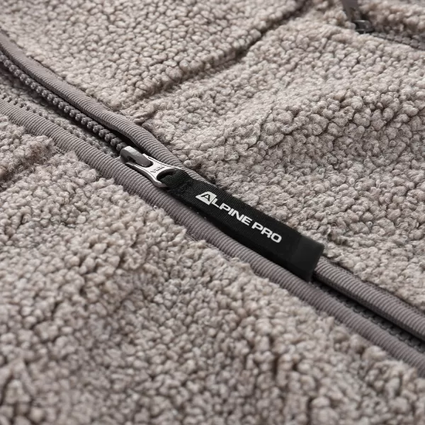  Detská hrejivá mikina ALPINE PRO FERADO 3 DRIFTWOOD 