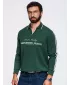 Pánska mikina OMBRE OM-SSNZ-0268 DARK GREEN