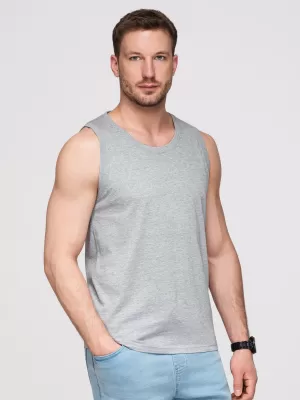 Pánske tielko OMBRE OM-TSBT-0272 GREY MELANGE