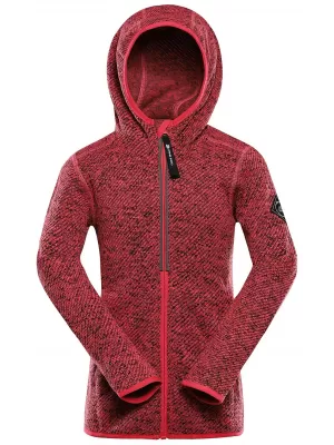 Detský hrejivý sveter ALPINE PRO ZEGO 3 RASPBERRY