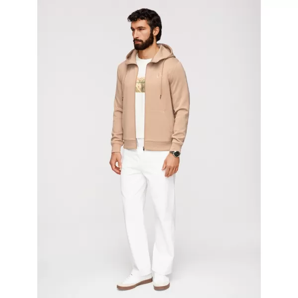  Pánska mikina OMBRE OM-SZBC-0196 BEIGE 