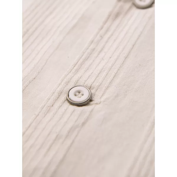  Pánska košeľa OMBRE OM-SHSS-0221 CREAM 