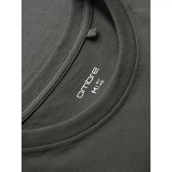  Pánske tričko OMBRE OM-TSCT-0305 GRAPHITE 
