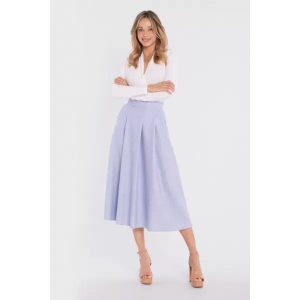  Dámska sukňa STYLOVE S430 LIGHT BLUE 
