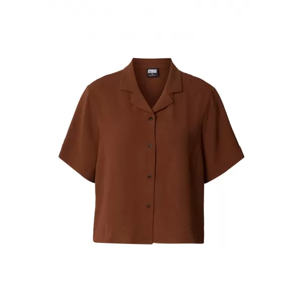  Dámska košeľa URBAN CLASSICS TB8283-21859 CINNAMON BROWN 