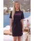Dámske šaty ALTISPORT ALW001816 ČIERNORUŽOVÁ