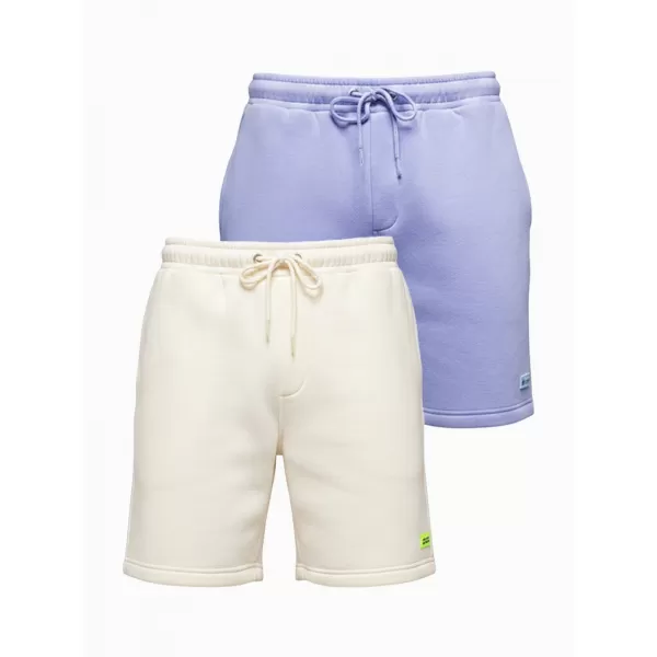  Pánsky set kraťas OMBRE Z129 CREAM/LIGHT PURPLE 