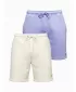 Pánsky set kraťas OMBRE Z129 CREAM/LIGHT PURPLE