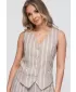 Dámsky kabát OMBRE OW-VE-E0008 BEIGE