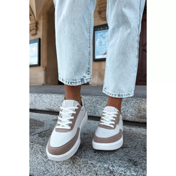  Dámske tenisky BIG STAR SHOES UU274275 WHITE/BEIGE 