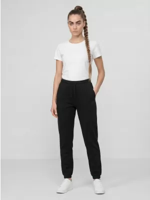 Dámske nohavice 4F WMM00TTROF1658 DEEP BLACK