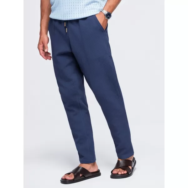  Pánske nohavice OMBRE OM-PACP-0310 NAVY BLUE 