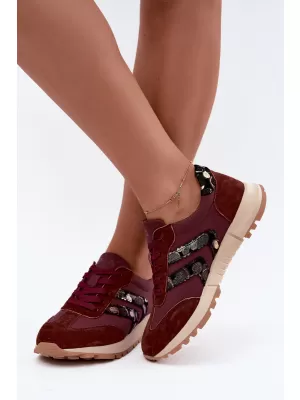 Dámske tenisky D&A GR62-6015 BURGUNDY