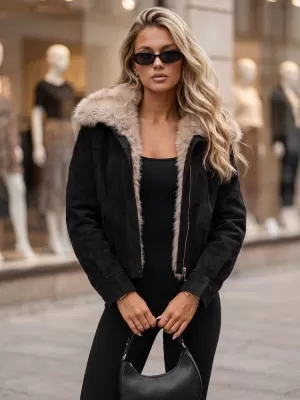 Dámska bunda DSTREET TY5697 ČIERNA