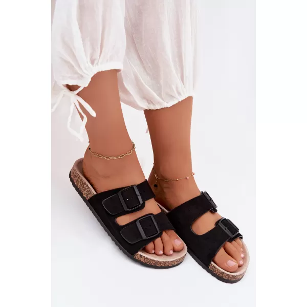  Dámske šľapky BOTO 26DZ21-107 BLACK 