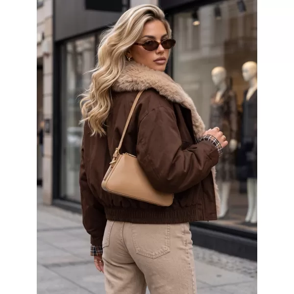  Dámska bunda DSTREET TY5839 HNEDÁ 