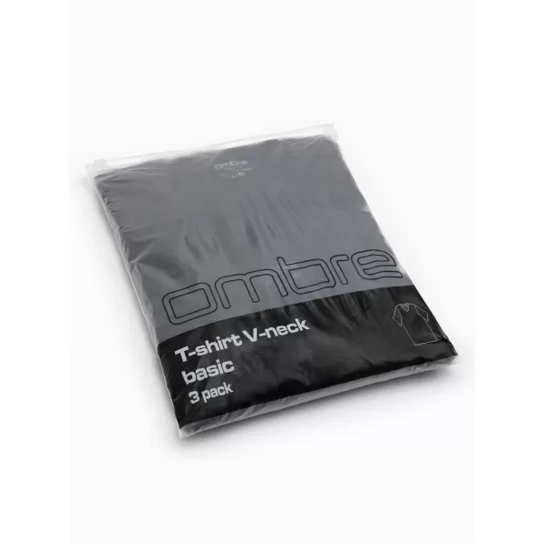  Pánske tričko OMBRE OM-TSBS-0281 BLACK 