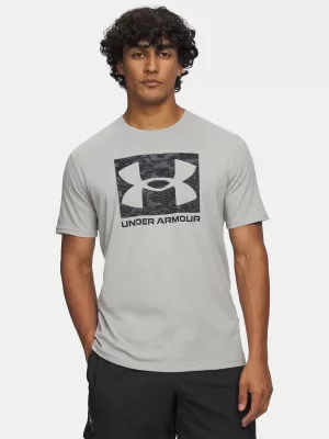 Pánske tričko UNDER ARMOUR UA ABC CAMO BOXED LOGO SS 1361673-069 ŠEDÁ