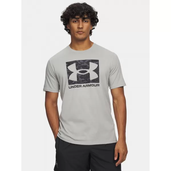 Pánske tričko UNDER ARMOUR UA ABC CAMO BOXED LOGO SS 1361673-069 ŠEDÁ 