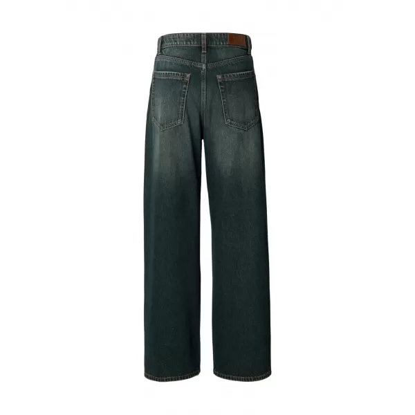  Dámske nohavice URBAN CLASSICS TB8141 DEEP MID BLUE DIRTY WASHED 