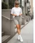 Dámske kraťasy DSTREET SY0561 SVETLO ŠEDÁ
