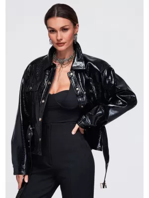 Dámska bunda OMBRE OW-JAFL-0141 BLACK
