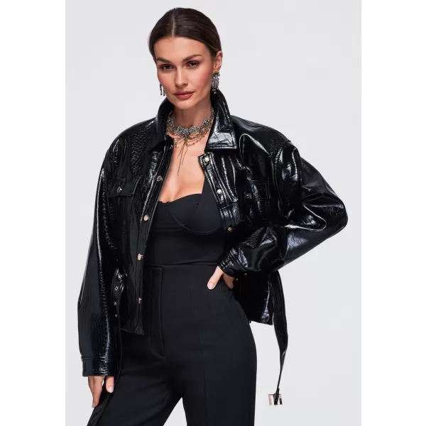  Dámska bunda OMBRE OW-JAFL-0141 BLACK 