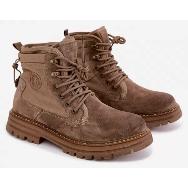  Pánske členkové topánky BIG STAR SHOES UU174253 BEIGE 