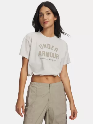 Dámske tričko UNDER ARMOUR BUNGEE HEM TEE 6010950-110 BIELA