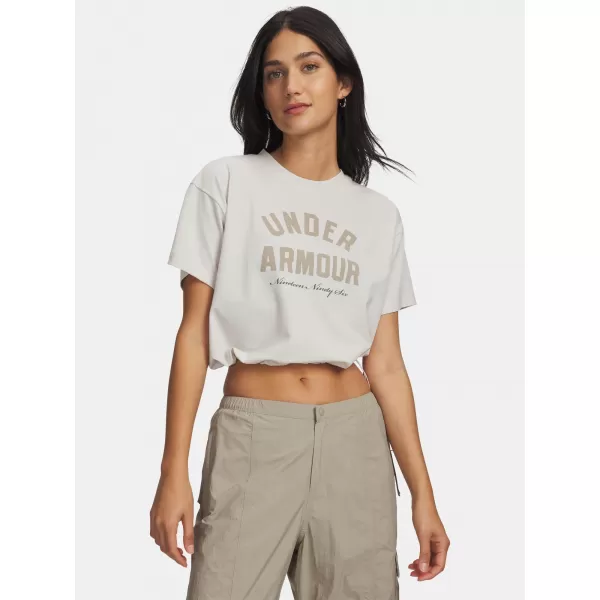  Dámske tričko UNDER ARMOUR BUNGEE HEM TEE 6010950-110 BIELA 