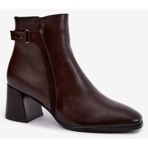  Dámske členkové topánky VINCEZA 58660 BROWN 