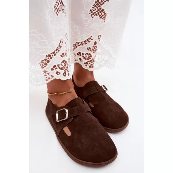  Dámske poltopánky BOTO JH578 BROWN 