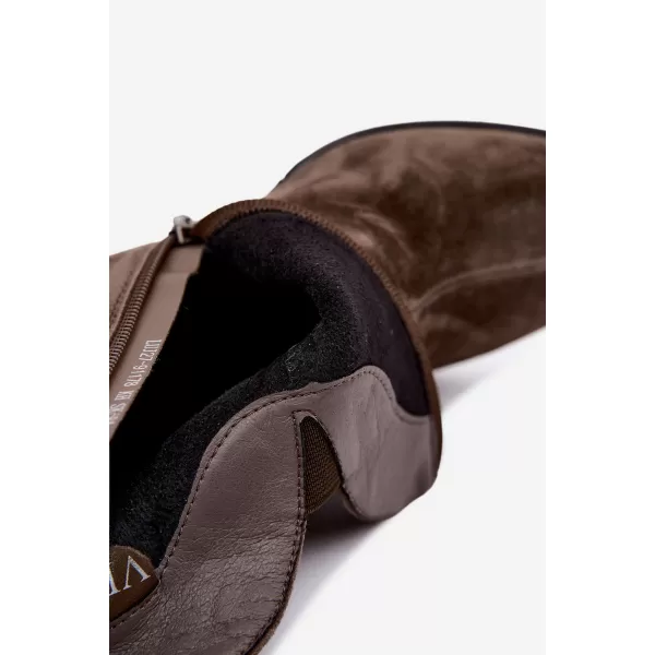  Dámske členkové topánky VINCEZA 91178 BROWN 