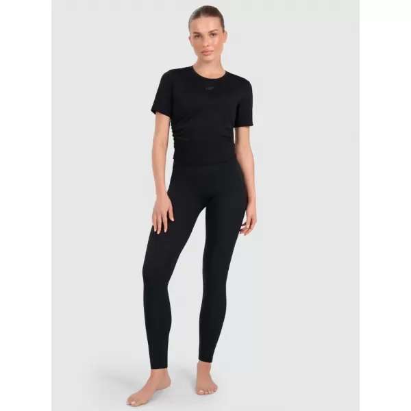  Dámske funkčné tričko 4F WAW25TFLOF433 DEEP BLACK 
