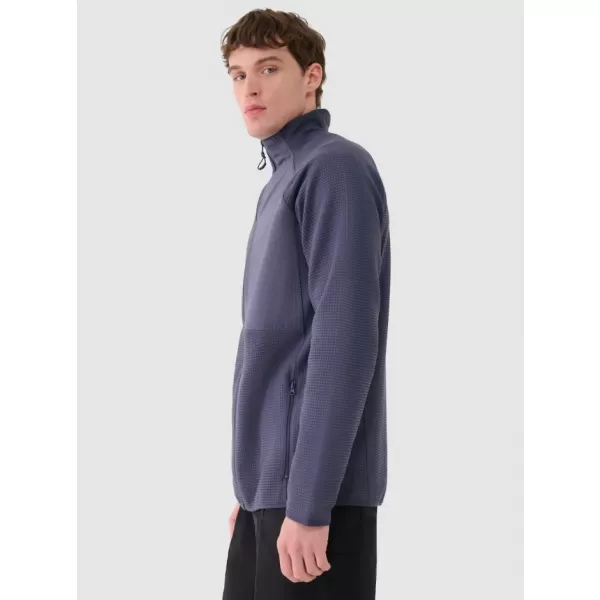  Pánska fleece mikina 4F WAW25TFLEM357 DENIM 