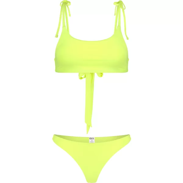  Dámske bikiny - vrchný diel NORDBLANC PRINCESS NBSSS8210 ŽIARIVO ŽLTÁ 