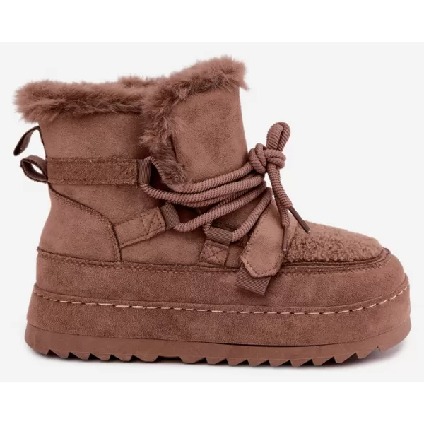  Dámske snehule BOTO 9077 MOCHA 
