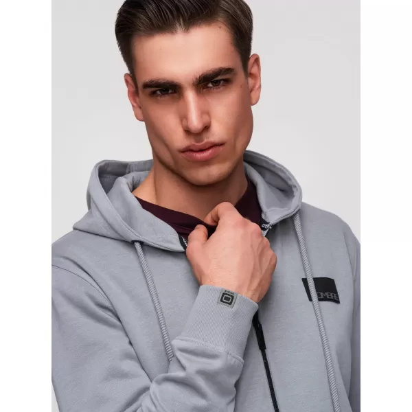  Pánska mikina OMBRE OM-SSZP-0256 GREY 