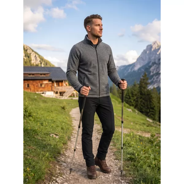 Pánska micro fleece mikina MALFINI FACTOR 852 ČIERNY MELÍR 