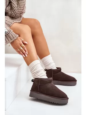 Dámske snehule BOTO NN604 BROWN