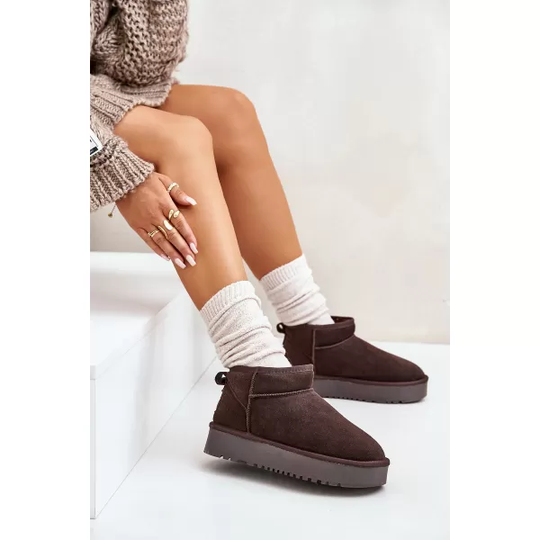  Dámske snehule BOTO NN604 BROWN 