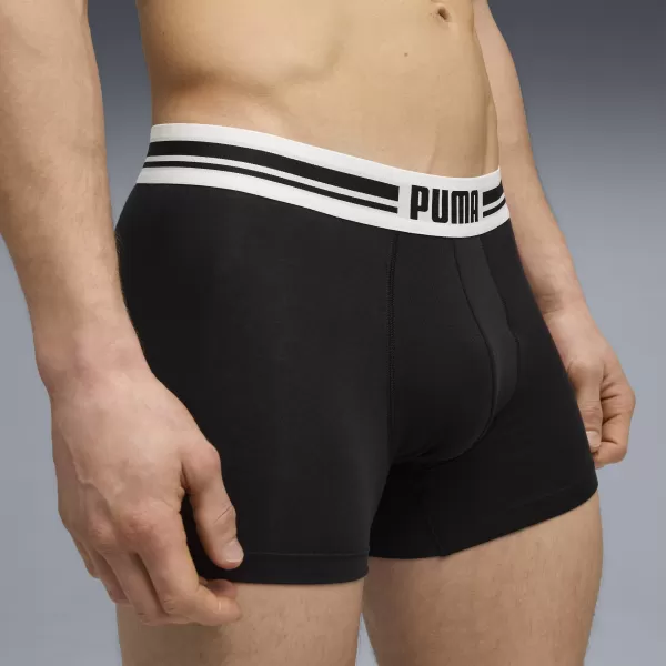  Pánske boxerky PUMA MEN EVERYDAY PLACED LOGO BOXER 2P 93847601 BLACK 
