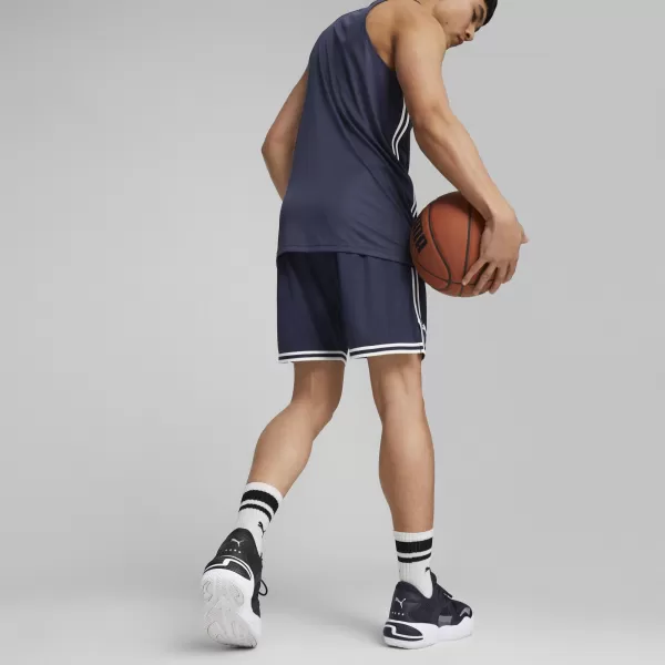  Pánske kraťasy PUMA HOOPS TEAM GAME SHORT 676629-03 PUMA NAVY 