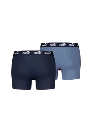 Pánske boxerky PUMA ELEMENTS MEN BASIC BOXERS 2P 93875310 DENIM