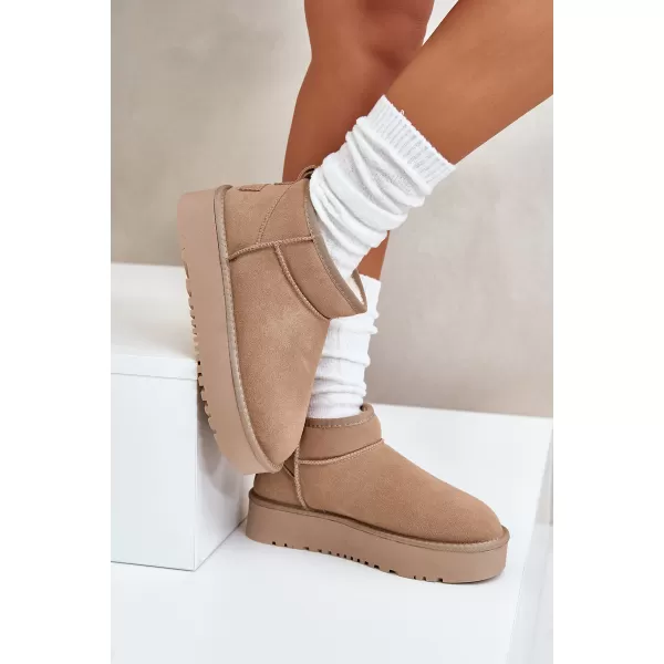  Dámske snehule BOTO NN604 KHAKI 