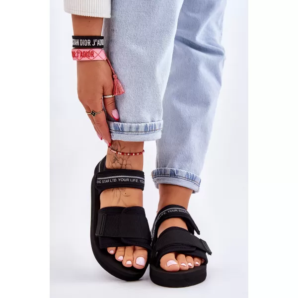  Dámske sandále BIG STAR SHOES LL274784 BLACK 