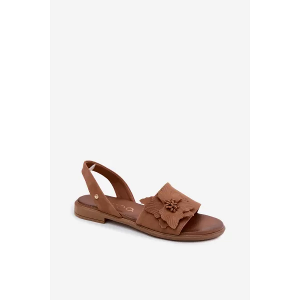  Dámske sandále ZAZOO 40471 BROWN 