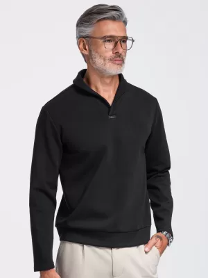 Pánska mikina OMBRE OM-SSNZ-0262 BLACK