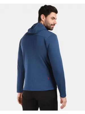 Pánska fleece mikina KILPI SEVELEN-M 1M0202KI TMAVO MODRÁ