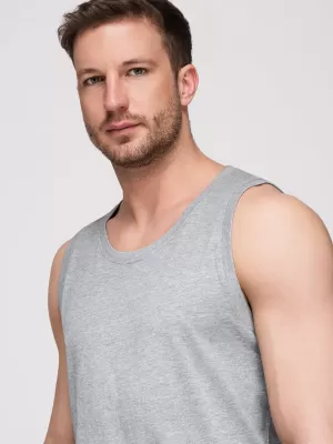 Pánske tielko OMBRE OM-TSBT-0272 GREY MELANGE